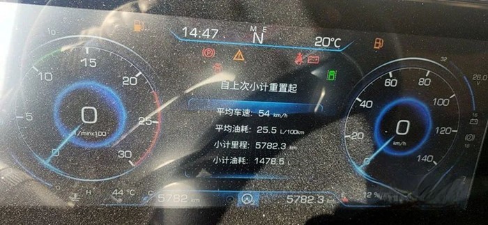 欧曼银河综合油耗百公里25.5L